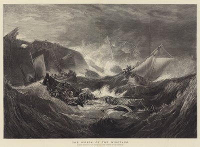 The Wreck of the Minotaur by Joseph Mallord William Turner